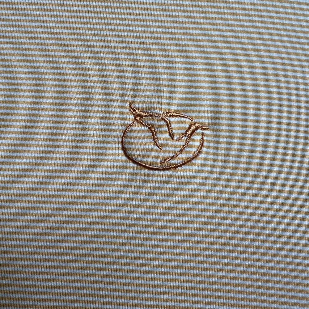 Peter Millar Polo Shirt Mens XL Cantaloupe Jubilee Stripe Performance Golf *LOGO - Picture 11 of 12